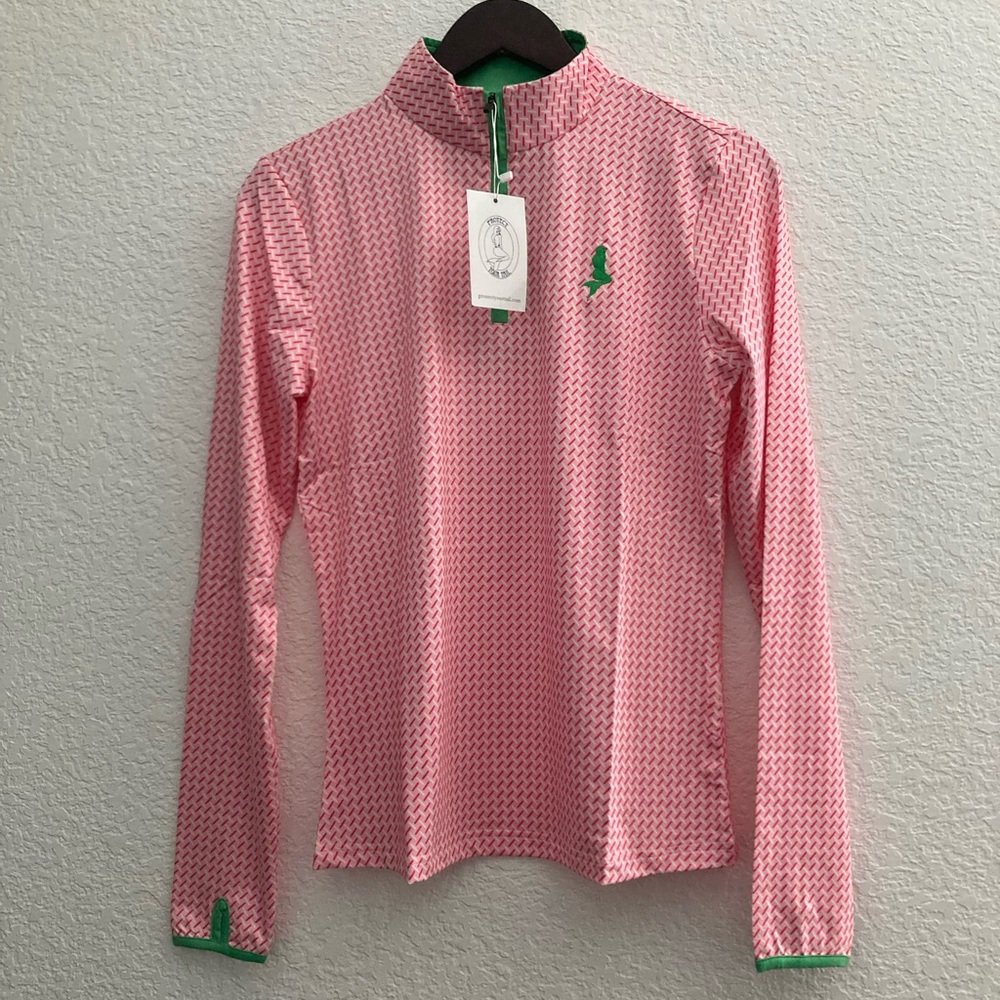 Women’s Pink/Green SPF Zip-Up